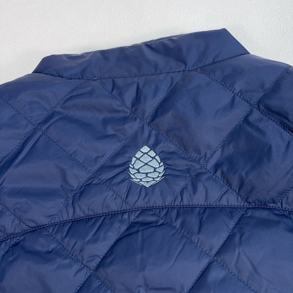 Stio Skycrest Insulated Snap Shirt Quilted Jacket Men's L Navy Thermore Ecodown - Picture 12 of 16